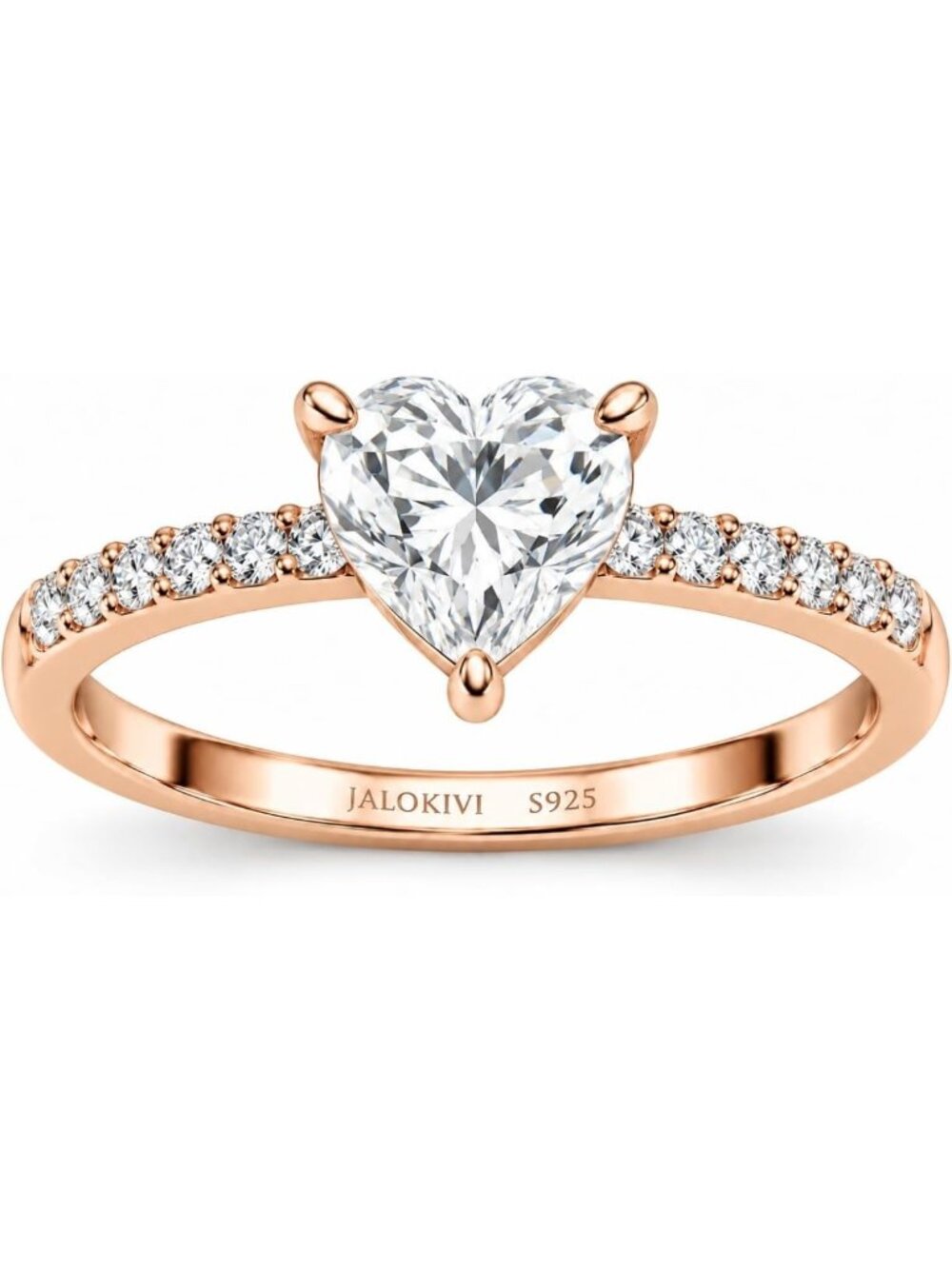 Heart Cut 925 Sterling Silver Engagement Ring for Women - Elegant & Timeless